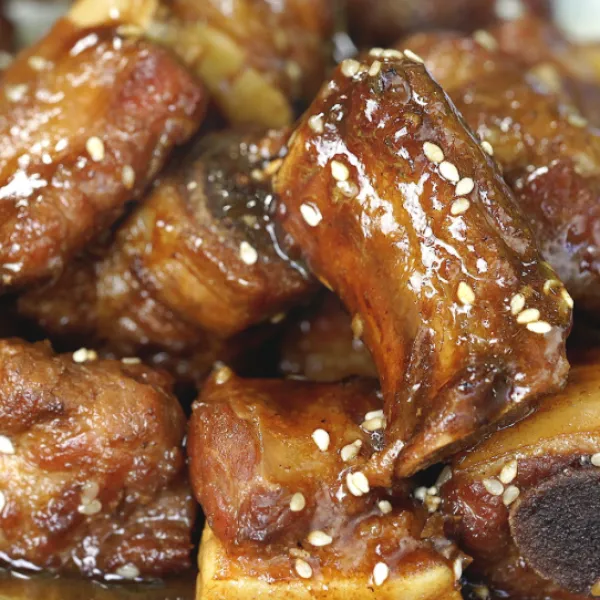 Costillas con salsa japonesa