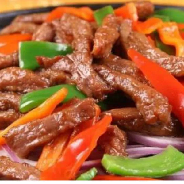 Ternera con salsa japonés